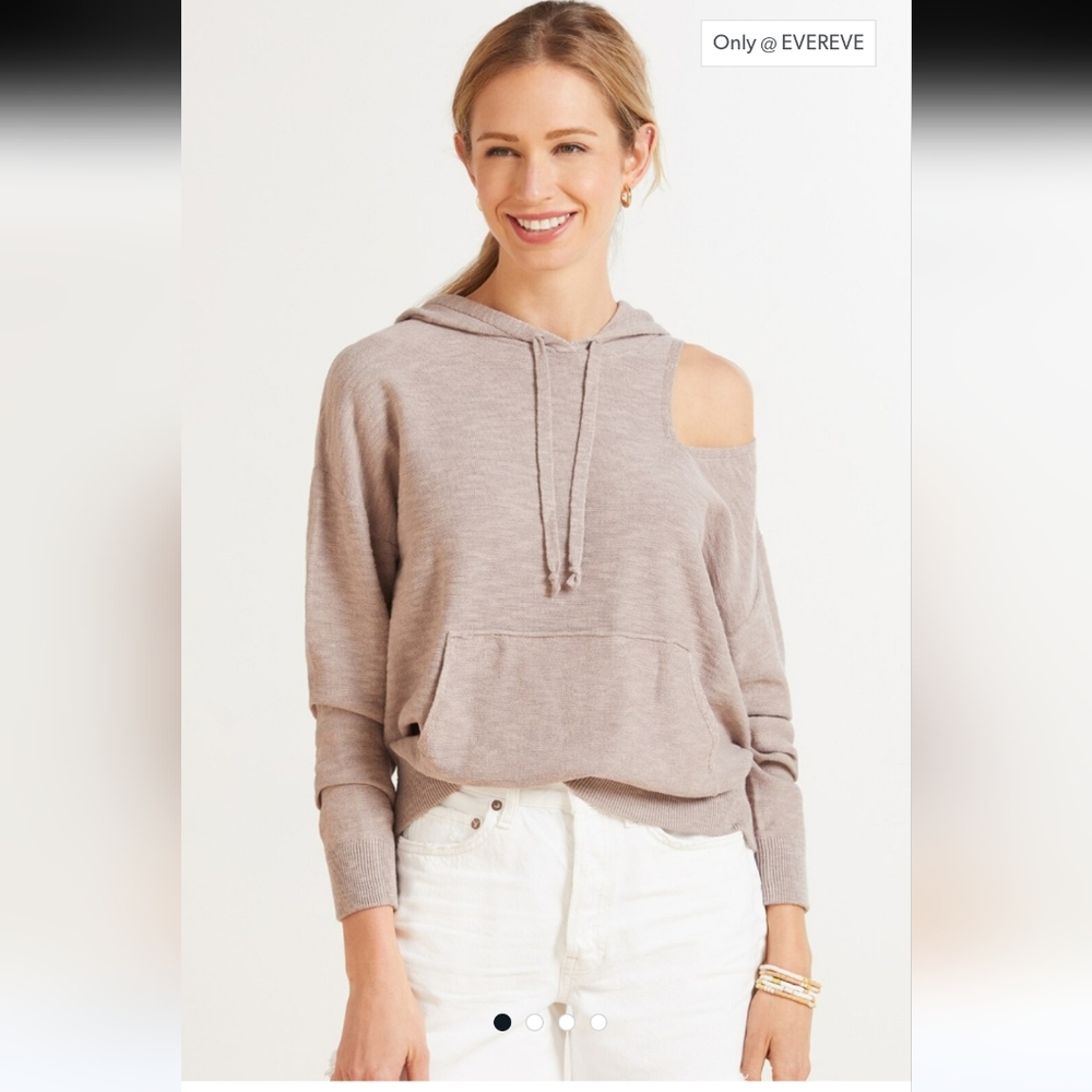 Roan + Ryan Corinne sholder cutout hoodie size M NWT - Picture 1 of 7